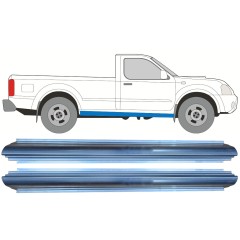 Painel de reparação da soleira para Nissan Navara D22 1998-2005 / Esquerda = Direita (simétrico) / Conjunto 9927