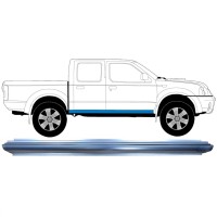 Painel de reparação da soleira para Nissan Navara D22 1998-2005 / Esquerda = Direita (simétrico) 8901