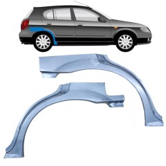 Painel de reparação do guarda-lamas traseiro para Nissan Almera N16 1999-2007 / Esquerda+Direita / Conjunto 9630