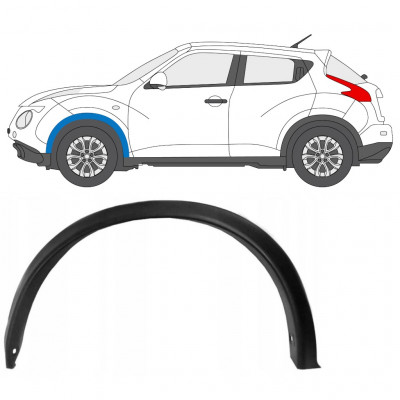 Moldura lateral do guarda-lamas dianteiro para Nissan Juke 2010-2014 / Esquerdo 7897