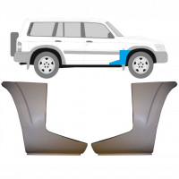 Painel de reparação da parte inferior do guarda-lamas dianteiro para Nissan Patrol 1997-2009 / Esquerda+Direita / Conjunto 9625