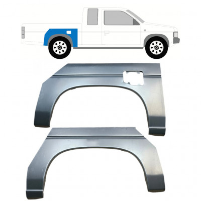 Painel de reparação do guarda-lamas traseiro para Nissan Pickup 1987-1997 / Esquerda+Direita / Conjunto 9926