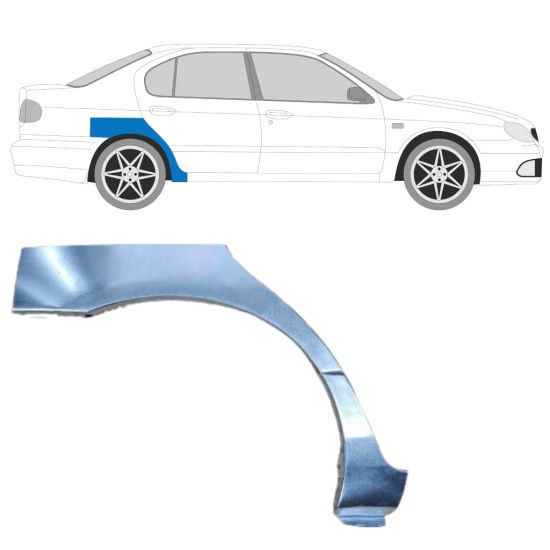Painel de reparação do guarda-lamas traseiro para Nissan Primera 1996-2001 / Direito 6842