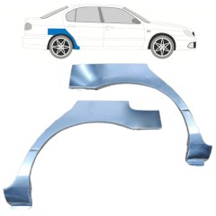 Painel de reparação do guarda-lamas traseiro para Nissan Primera P11 1996-2001 / Esquerda+Direita / Conjunto 10632