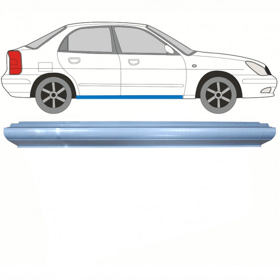 Painel de reparação da soleira para Daewoo Nubira 1997-2004 / Esquerda = Direita (simétrico) 8802