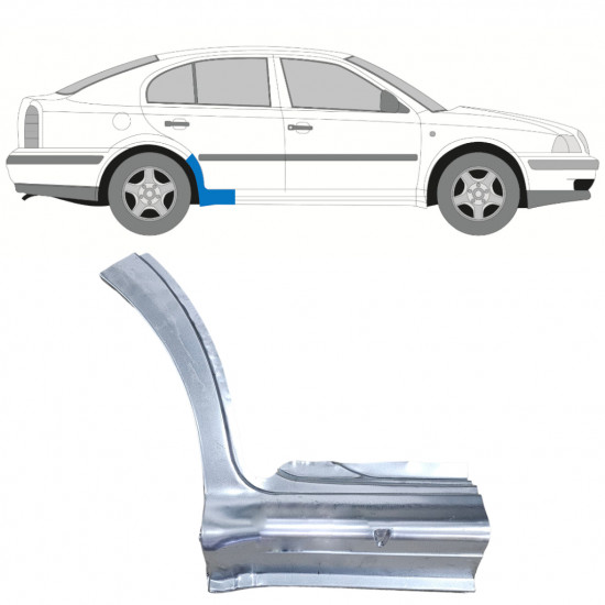 Painel de reparação da soleira para Skoda Octavia 1996-2010 / Direito 12513