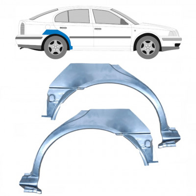 Painel de reparação do guarda-lamas traseiro para Skoda Octavia 1996-2010 / Esquerda+Direita / Conjunto 9461