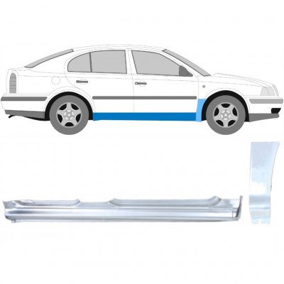 Painel de reparação da soleira com guarda-lamas dianteiro para Skoda Octavia 1996-2010 / Direito 11173