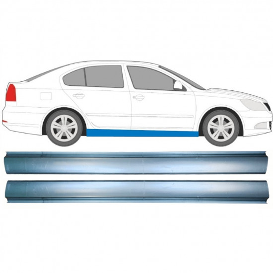 Painel de reparação da soleira para Skoda Octavia 2004-2013 / Esquerda = Direita (simétrico) / Conjunto 10309