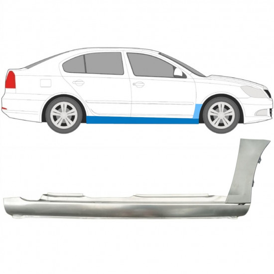 Painel de reparação da soleira com guarda-lamas dianteiro para Skoda Octavia 2004-2013 / Direito 11176