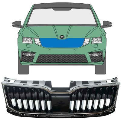 Grelha para Skoda Octavia III 2017-2020 / Conjunto 7548