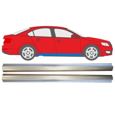 Painel de reparação da parte inferior da soleira para Skoda Octavia III 2013-2020 / Esquerda+Direita / Conjunto 14827