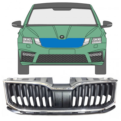 Grelha para Skoda Octavia III 2017-2020 7548