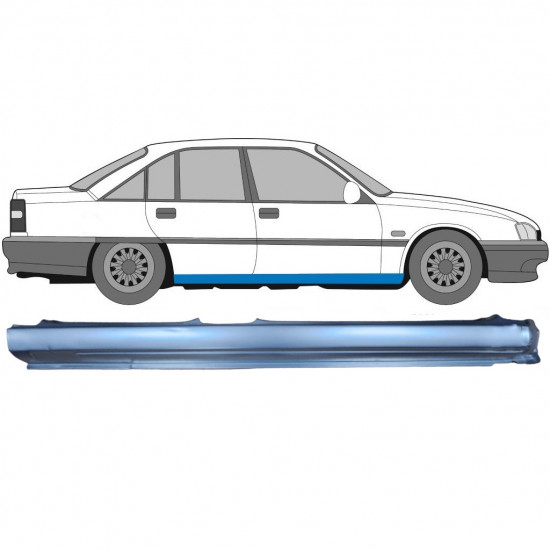 Painel de reparação da soleira para Opel Omega A 1986-1993 / Direito 8070