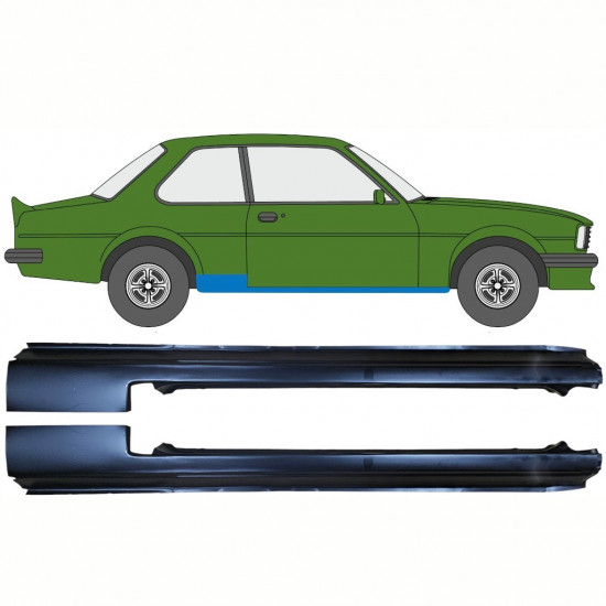 Painel de reparação da soleira para Opel Ascona B 1975-1981 / Conjunto 11074