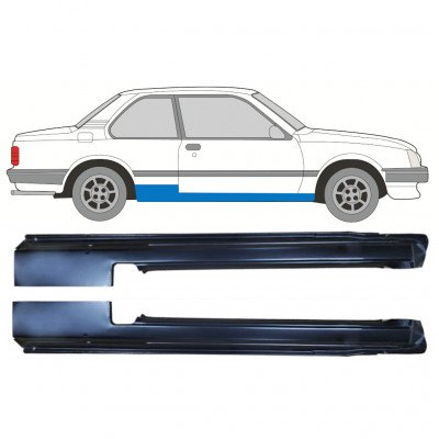 Painel de reparação da soleira para Opel Ascona / Vauxhall Cavalier 1981-1988 / Esquerda+Direita / Conjunto 10981