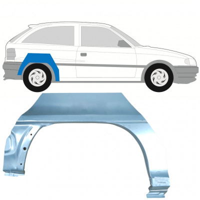 Painel de reparação do guarda-lamas traseiro para Opel Astra 1991-2002 / Direito 7257