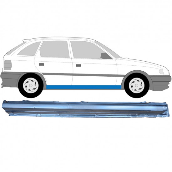 Painel de reparação da soleira para Opel Astra 1991-2002 / Direito 6866