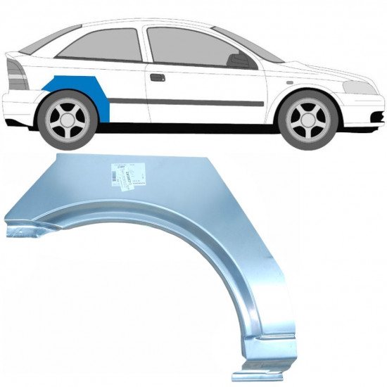 Painel de reparação do guarda-lamas traseiro para Opel Astra 1998-2009 / Direito 6858