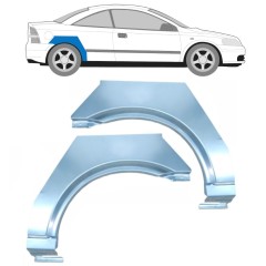 Painel de reparação do guarda-lamas traseiro para Opel Astra G 1998-2009 / Esquerda+Direita / COUPE 15961