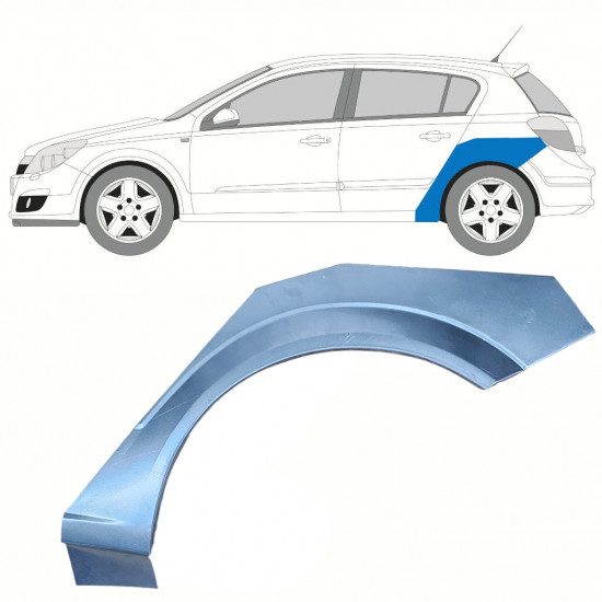 Painel de reparação do guarda-lamas traseiro para Opel Astra 2003-2014 / Esquerdo 8863