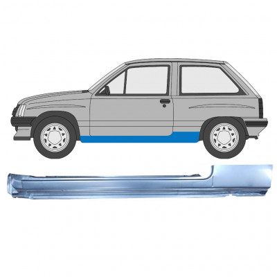 Soleira completa para Opel Corsa A 1982-1993  / Esquerdo 7704