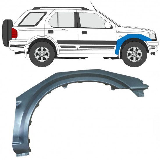 Painel de reparação do guarda-lamas dianteiro para Opel Frontera B 1999-2002 / Direito 7830