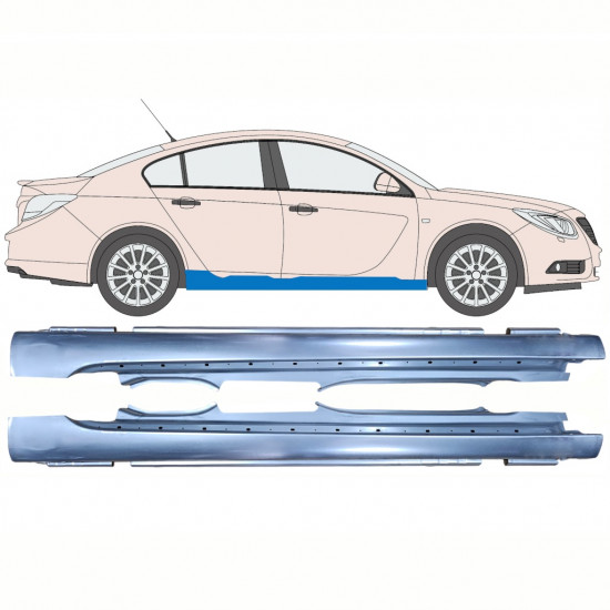 Painel de reparação da soleira para Opel Insignia 2008-2017 / Esquerda+Direita / Conjunto 10342