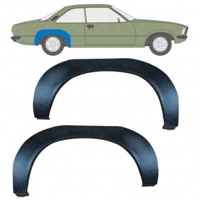 Painel de reparação do guarda-lamas traseiro para Opel Rekord D 1972-1977 / Conjunto 11100