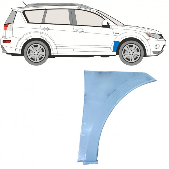 Painel de reparação do guarda-lamas dianteiro para Mitsubishi Outlander 2007-2012 / Direito 10900