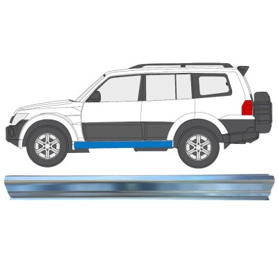 Painel de reparação da soleira para Mitsubishi Pajero 2006-2021 / Esquerdo 16350