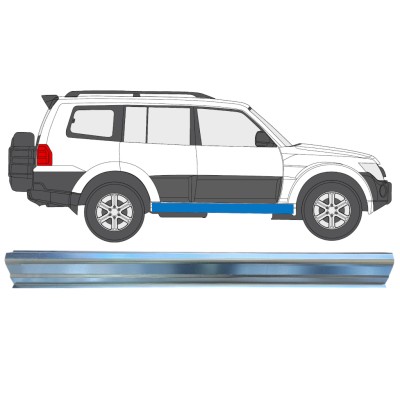 Painel de reparação da soleira para Mitsubishi Pajero 2006-2021 / Direito 16349