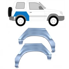 Painel de reparação do guarda-lamas traseiro para Mitsubishi Pajero 1991-2001 / Esquerda+Direita / Conjunto 10668
