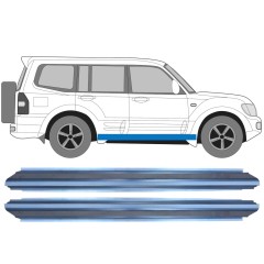 Painel de reparação da soleira para Mitsubishi Pajero 1999-2006 / Esquerda+Direita / Conjunto 11362