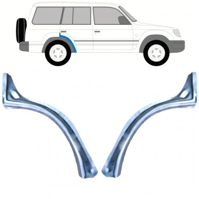 Painel de reparação do guarda-lamas traseiro para Mitsubishi Pajero 1991-1999 / Esquerda+Direita / Conjunto 9773