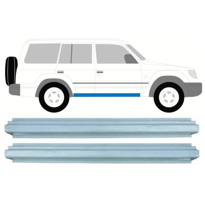 Painel de reparação da soleira para Mitsubishi Pajero 1991-2001 / Esquerda+Direita / Conjunto 16000