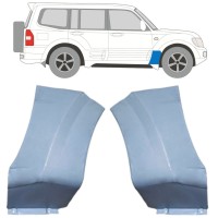 Painel de reparação do guarda-lamas dianteiro para Mitsubishi Pajero 1999-2006 / Esquerda+Direita / Conjunto 16903