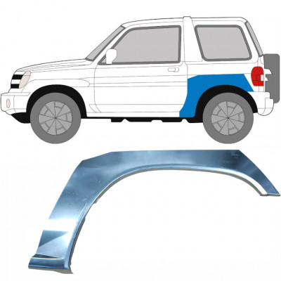 Painel de reparação do guarda-lamas traseiro para Mitsubishi Pajero Pinin 1998-2007 / Esquerdo 5522
