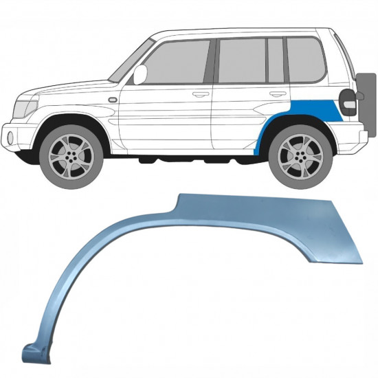 Painel de reparação do guarda-lamas traseiro para Mitsubishi Pajero Pinin 1998-2007 / Esquerdo 5130