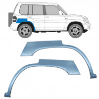 Painel de reparação do guarda-lamas traseiro para Mitsubishi Pajero Pinin 1998-2007 / Esquerda+Direita / Conjunto 10452