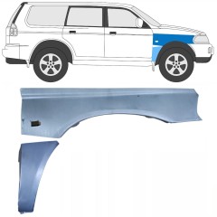 Painel de reparação do guarda-lamas dianteiro para Mitsubishi Pajero Sport 1996-2008 / Direito / Conjunto 8542