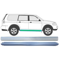 Painel de reparação interna e externa da soleira para Mitsubishi Pajero Sport 1996-2008 / Esquerda = Direita (simétrico) / Conjunto 14873