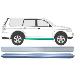 Painel de reparação interna e externa da soleira para Mitsubishi Pajero Sport 1996-2008 / Esquerda = Direita (simétrico) / Conjunto 14873
