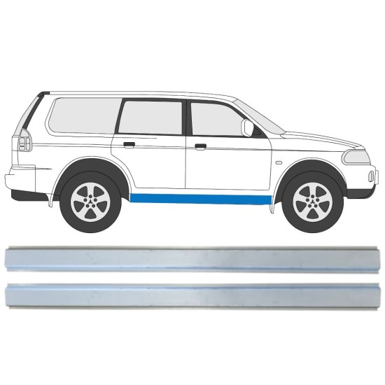 Painel de reparação interna da soleira para Mitsubishi Pajero Sport 1996-2008 / Esquerda+Direita / Conjunto 14872