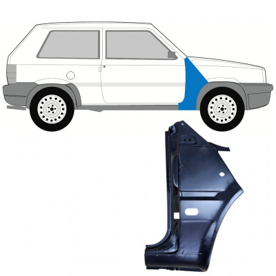 Painel de reparação do guarda-lamas dianteiro para Fiat Panda 1980-2002 / Direito 11811