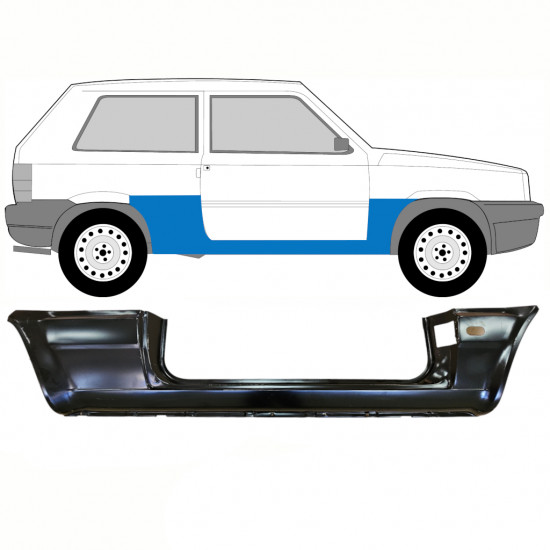 Painel de reparação da soleira para Fiat Panda 1980-2002 / Direito 10754