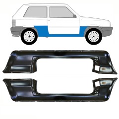 Soleira completa para Fiat Panda 1980-2002 / Esquerda+Direita / Conjunto 10756