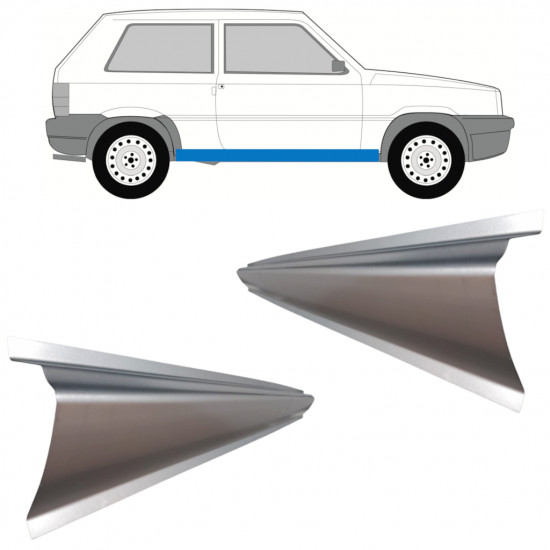 Painel de reparação da soleira para Fiat Panda 1980-2002 / Esquerda = Direita (simétrico) / Conjunto 10950