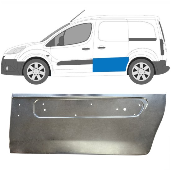 Painel de reparação das portas deslizantes para Peugeot Partner 2008-2018 / Esquerdo 16623