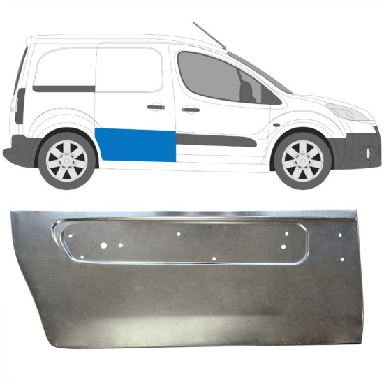 Painel de reparação das portas deslizantes para Peugeot Partner 2008-2018 / Direito 16622